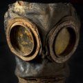 Maschera antigas tedesca. Ritrovata sul Piave nella zona di Lovadina (Museo di Maserada). Fotografia di Colin Dutton