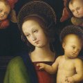 Pietro Vannucci detto Il Perugino - Madonna con Bambino e due Cherubini