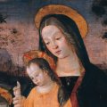 Bernardino di Betto detto Pintoricchio - Madonna col Bambino e San Giovannino. Citt di Castello, Museo del Duomo