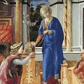 Filippo Lippi (Firenze 1406 circa - Spoleto 1469) - Annunciazione con due devoti - Olio su tavola, 155 x 144 cm - Roma, Galleria Nazionale d'Arte Antica, Palazzo Barberini