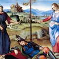 Raffaello - Allegoria Sogno del Cavaliere - Londra, National Gallery of Art