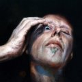 Piet van den Boog - Self-portrait II, 2004, Olio su lamina di piombo
