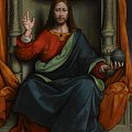 Giovanni Pietro Rizzoli detto Giampietrino - Redentore benedicente, 1535-1540 circa, olio su tavola; 95 x 92 cm