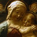 Modello da Benedetto da Majano sec XIX - Madonna col Bambino, cm 58x42x6