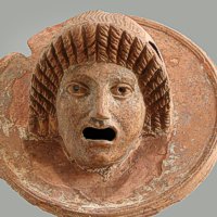 Applique con maschera femminile - Pompei, I sec. d.C. - Terracotta - Inv. 21424