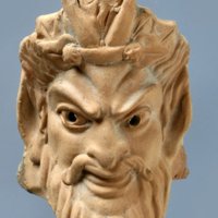 Piccola maschera di Sileno - Terracotta - Inv. STG 324