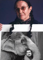 Marry Ellen Mark. Direttore di circo con elefante