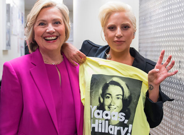 Lady Gaga per Hillary Clinton