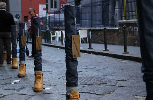 pubblicità Timberland a Napoli