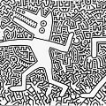 Keith Haring (Senza titolo) alla mostra Terrae Motus