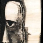 Enzo Cucchi - Gesù, 1994 - Carboncino su legno, 285x110 cm