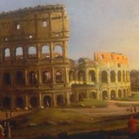 Gasper van Wittel - Veduta del Colosseo e dell'Arco di Costantino - Torino, Galleria Sabauda