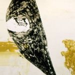 Enzo Cucchi, Untitled (Le due Italie), 1988, olio e tecnica mista su tela, cm 250x650, Collezione Privata, Paolo Curti/Annamaria Gambuzzi, Milano