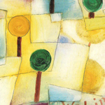 Paul Klee - Wohin? Junger Garten, 1920 - Olio su carta, incollato su cartone - Dim: 23,5 x 29,5 cm