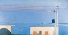 Piero Guccione - Agonia, 1980 - Olio su tela, 179 x 350 cm - Collezione privata