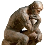 Auguste Rodin, Il Pensatore 184,5 x 107 cm