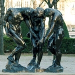 Auguste Rodin, Le tre Ombre, bronzo, 193 x 190,5 x 108 cm