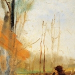 Auguste Rodin, Sentiero a Watermael nella foresta di Soignes, 1871-1877, 0,27 x 0,35 m
