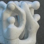 Giovanni Mason, Il percorso dell'amore, 2010, marmo di Carrara, altezza cm 50
