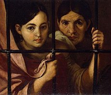 Bartolom Esteban Murillo: Donne presso una finestra con grata, 1645