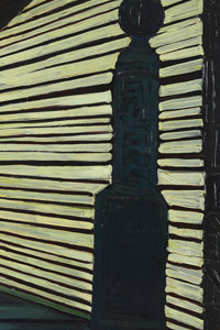 Titina Maselli, Distributore, 1953, olio su tavola, cm 100 x 71, collezione privata