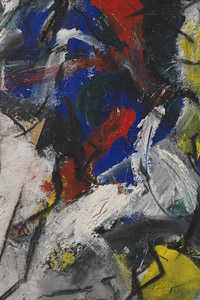 Emilio Vedova, Ciclo 61/62, 1962, olio su tela, cm 145,5 x 186, collezione privata