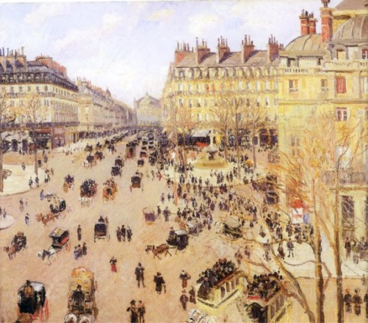 La piazza del teatro francese in pieno sole, 1898