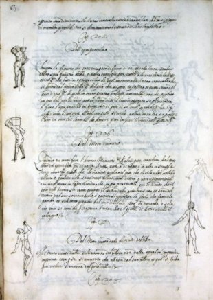 Manoscritto Eremo Camaldolense, Pagina con testo e figure umane, Milano, Ente Raccolta Vinciana