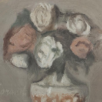 Giorgio Morandi: Fiori, 1956, olio su tela. Collezione Merlini