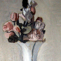 Giorgio Morandi: Fiori Olio su tela 43,4 x 37,3 cm,1951. Firenze, Fondazione di Studi di Storia dell'Arte Roberto Longhi