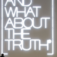 Maurizio Nannucci - And what about the truth, Palazzo della Triennale, Milano, 2006