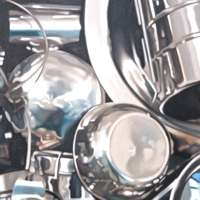 Subodh Gupta - Senza Titolo, 2006 - Olio su tela, cm 166,4x228,6 cm