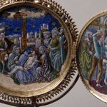 Medaglione in smalto e madreperla con le Storie della Passione, fine XV secolo - Madrid, Collezione Valencia de D. Juan