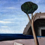 Carlo Carr - Pino sul mare, 1921 - Olio su tela, 68x52 cm - Collezione privata