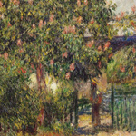 Pierre-Auguste Renoir - Ponte ferroviario a Chatou, anche detto I castagni rosa, 1881