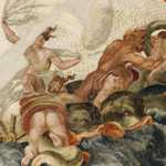 Lelio Orsi Scene di diluvio mitologico con cavalli marini. Affresco dalla stufa' di Novellara.Modena, Galleria, Museo e Medagliere Estense