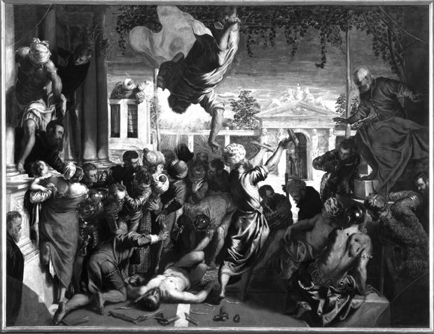 Tintoretto. Il miracolo dello schiavo, 1548. Olio su tela - Dim: 544 x 416 cm