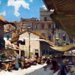 Telemaco Signorini, Il mercato vecchio di Firenze