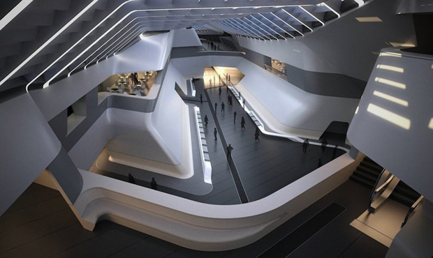 Stazione dell'Alta Velocità di Afragola progettata da Zaha Hadid