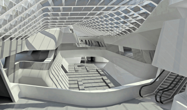 Stazione dell'Alta Velocità di Afragola progettata da Zaha Hadid
