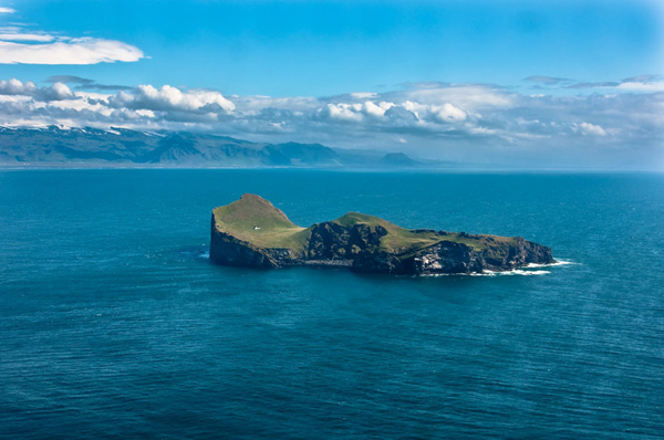 The Solitairy House Of Elliaey Island, Iceland