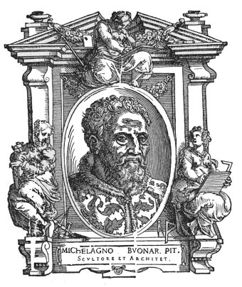 Ritratto di Michelangelo da Le Vite - Firenze, 1568