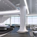 Showroom interior Render @ZHA