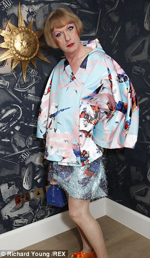 Grayson Perry ritratto come il suo alter-ego Claire