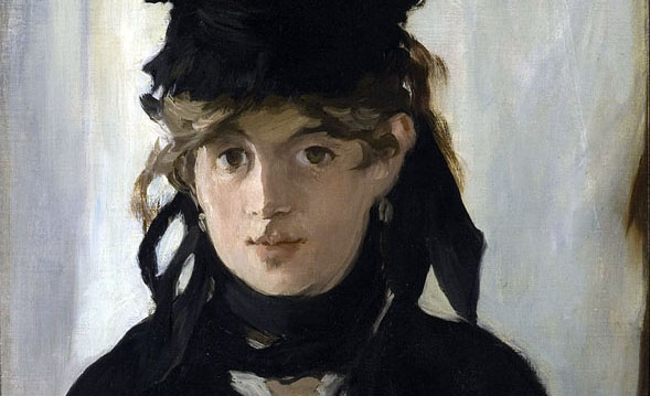 Édouard Manet, Berthe Morisot con un mazzo di violette (1872); olio su tela, 55×40 cm, Museo d'Orsay, Parigi