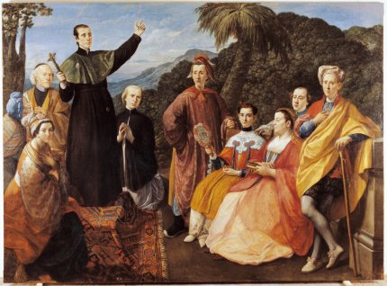 La famiglia del missionario, 1735