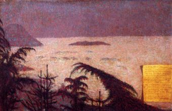 Mare di nebbia - Notte lunare a Miazzina o Notte lunare, 1895
