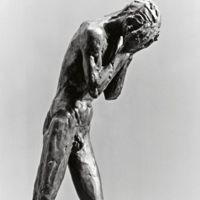 Francesco Messina - Adamo, 1929 - Bronzo - Dim: 62,5x21x39 cm