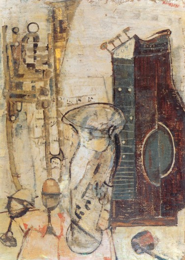 Colazione e musica, 1954 circa