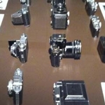 Mostra Berengo Gardin. Teca con macchine fotografiche